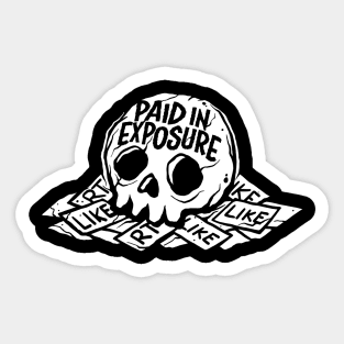 Paid in Exposure Sticker